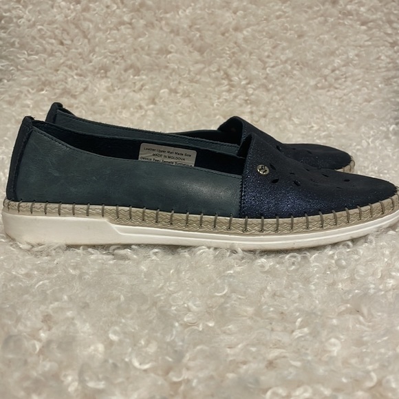 Fly Flot Navy Blue Glitter Espadrilles - Picture 6 of 6